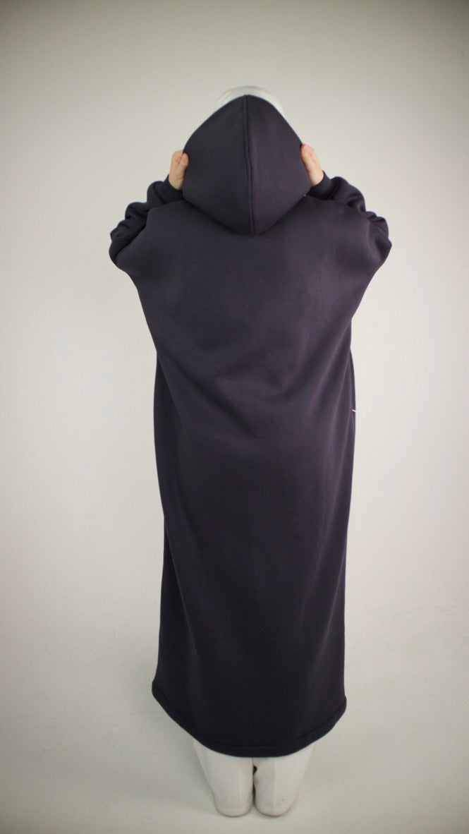 Hoodie Abaya Blue