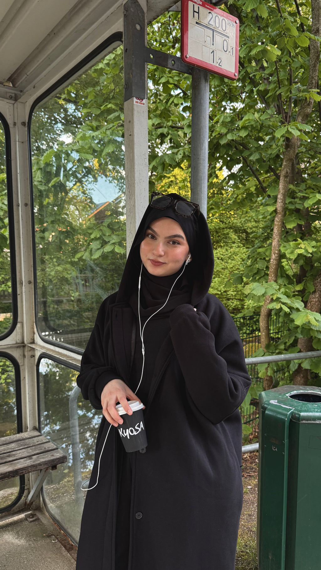 Hoodie Abaya black