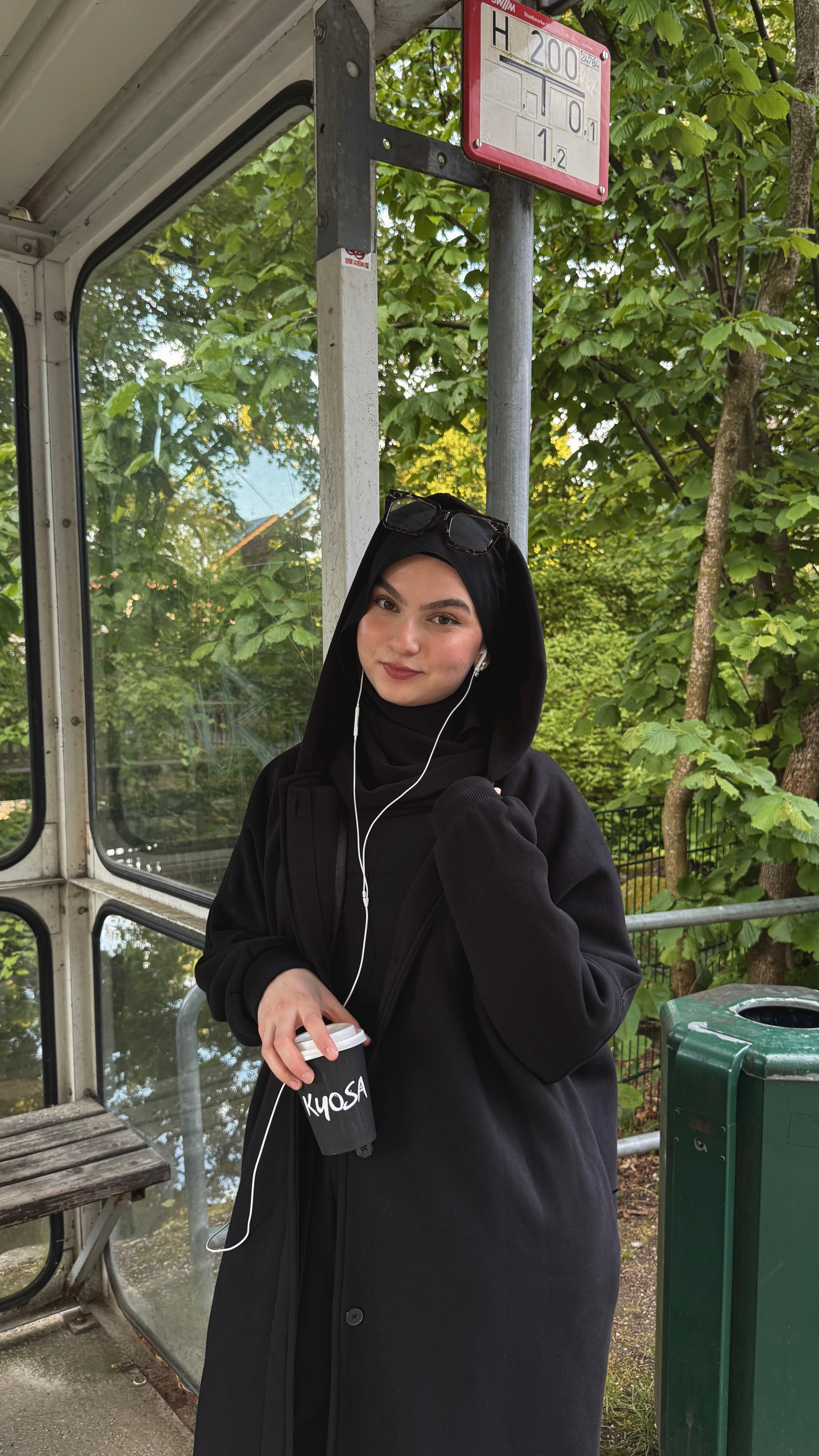 Hoodie Abaya black