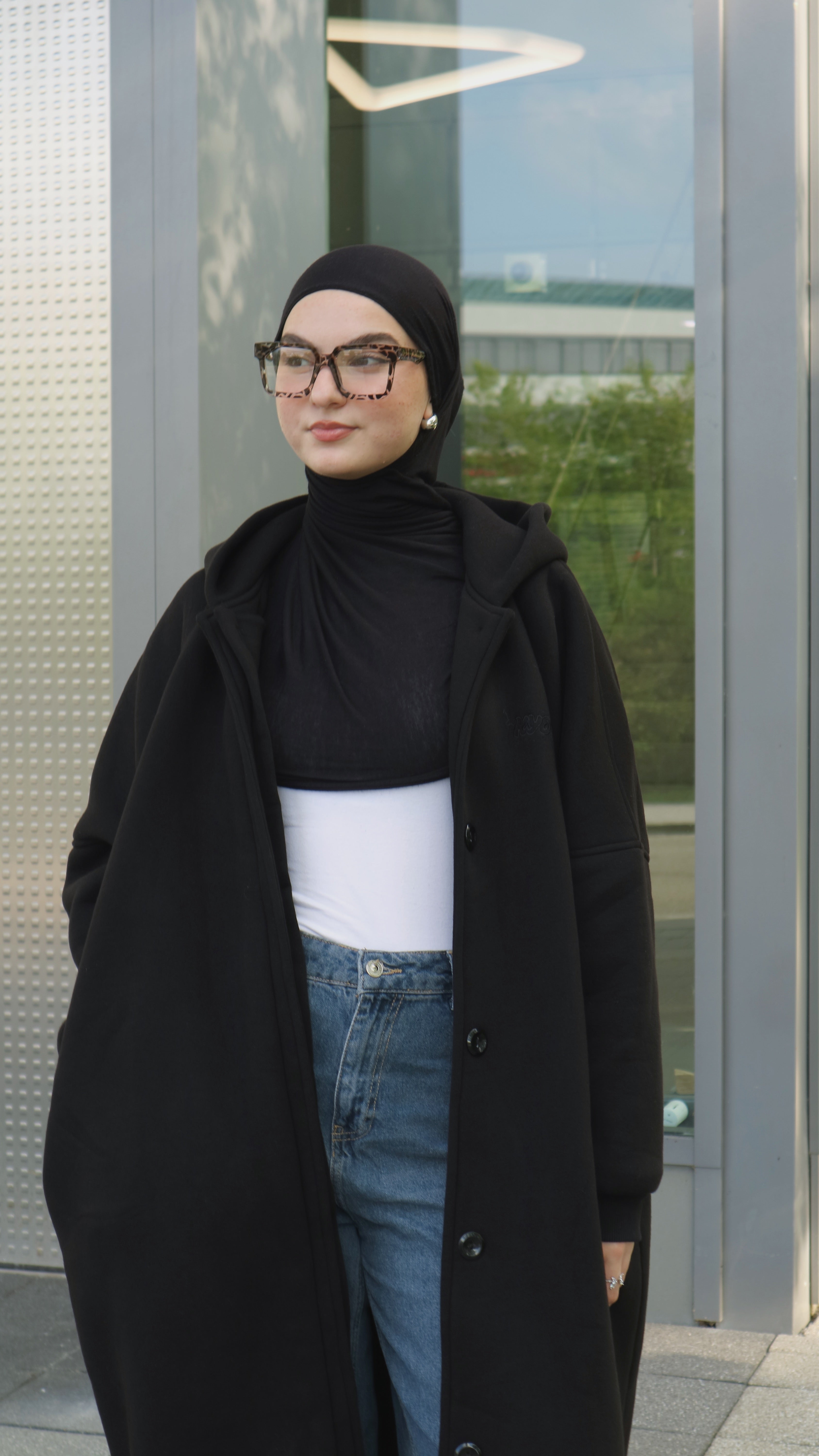 Hoodie Abaya black