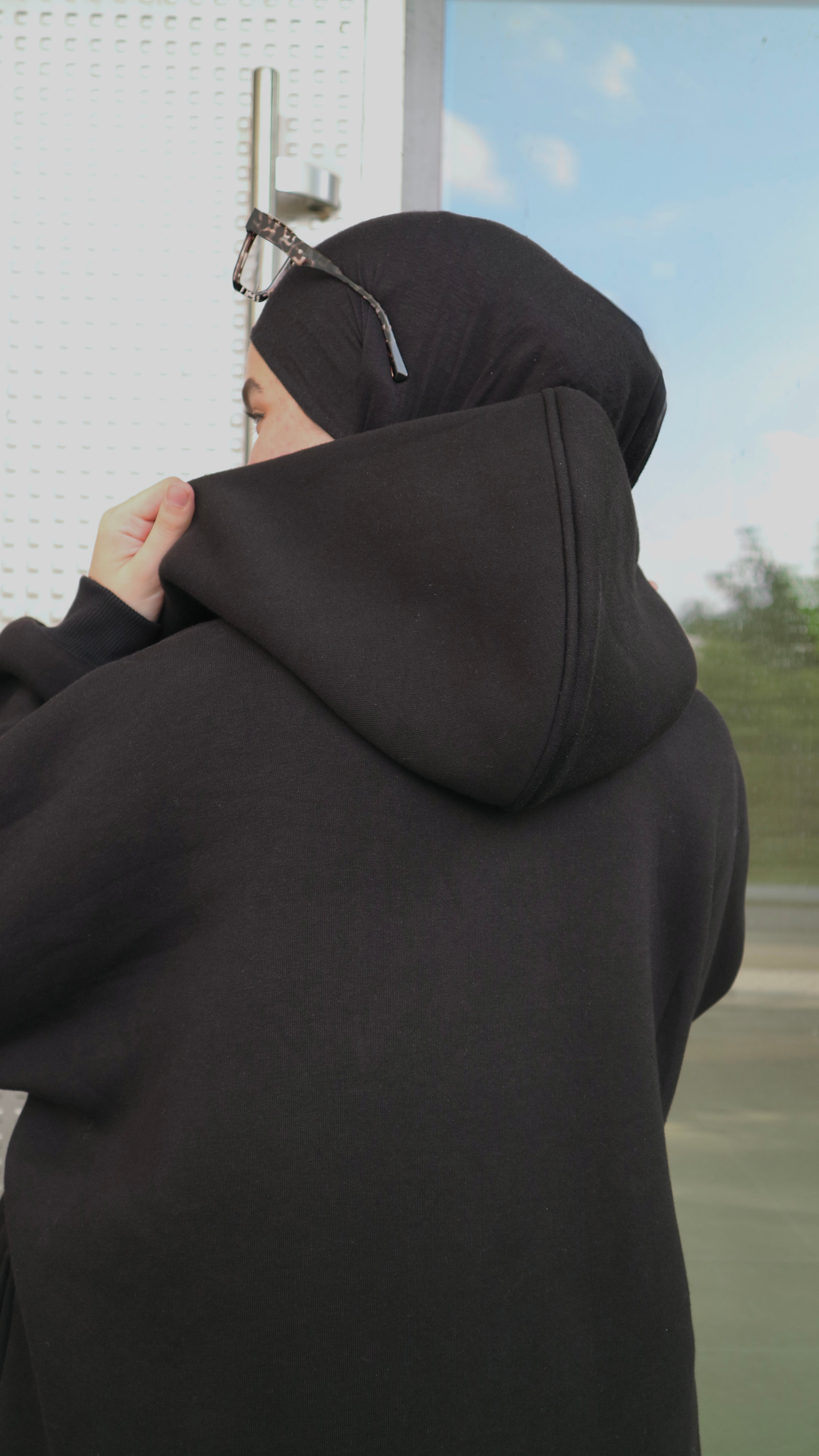 Hoodie Abaya black