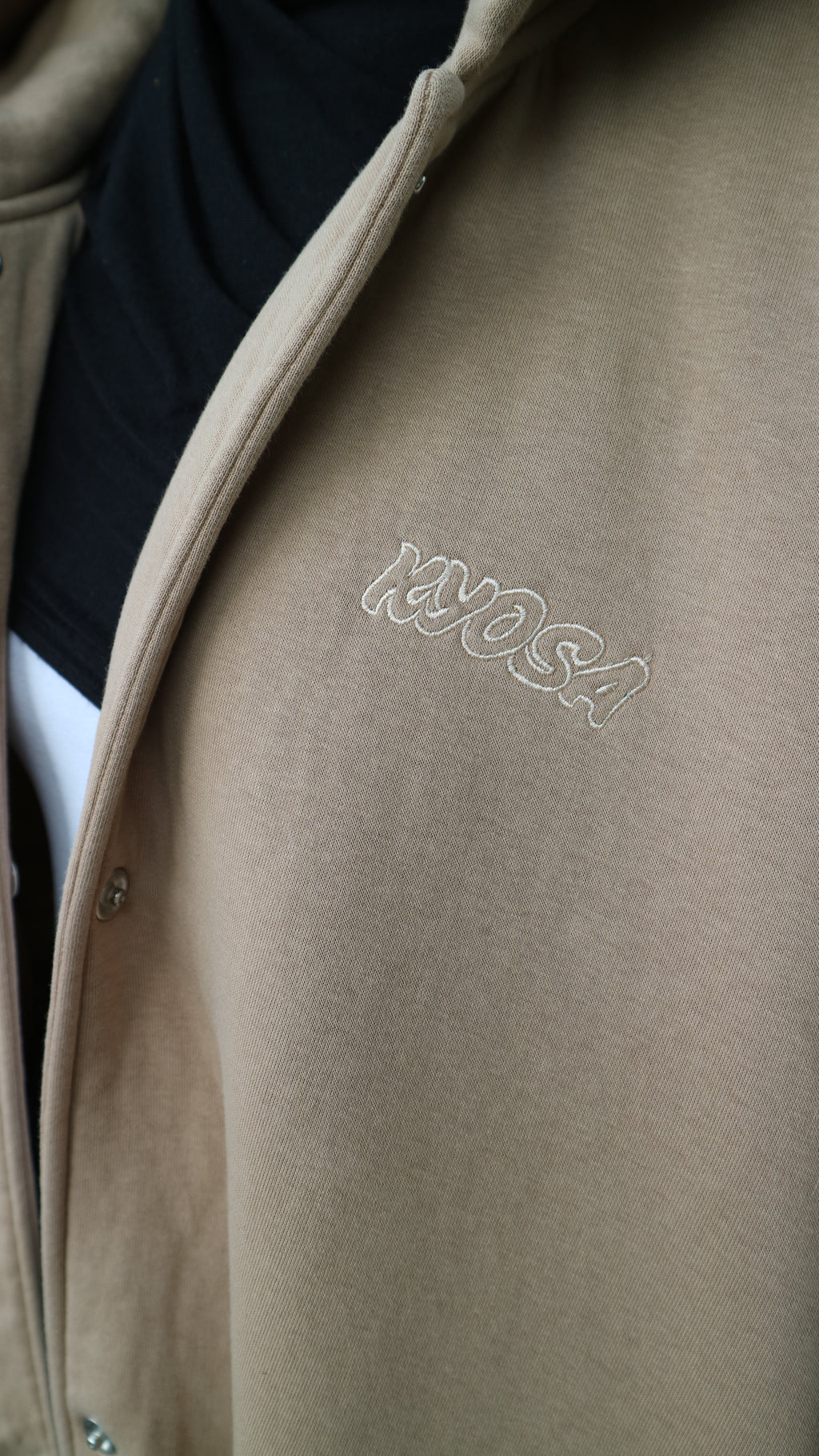 Hoodie Abaya Beige
