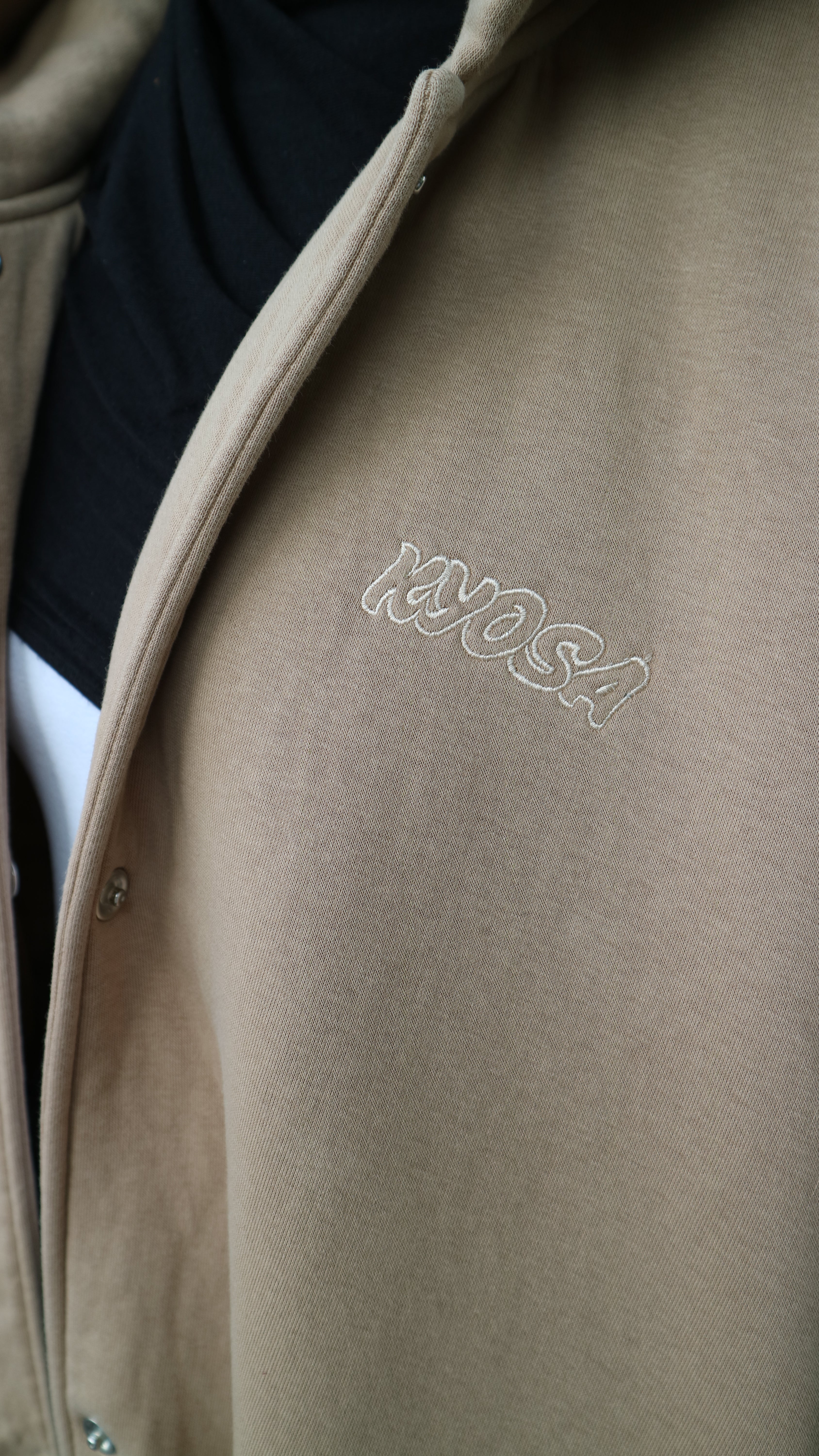 Hoodie Abaya Beige